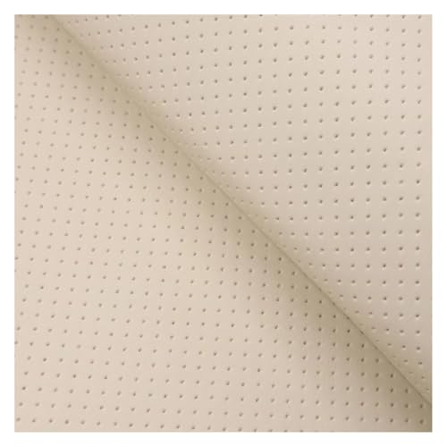Kunstleder Selbstklebend Nappaleder-Flicken, Einfarbig, Perforiert, Selbstklebendes Reparaturset Für Ledermöbel Für Couch Und Autositz(Beige,50x120cm/19.69x47.25in) von JCWGLY
