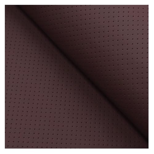 Kunstleder Selbstklebend Nappaleder-Flicken, Einfarbig, Perforiert, Selbstklebendes Reparaturset Für Ledermöbel Für Couch Und Autositz(Brown,50x120cm/19.69x47.25in) von JCWGLY