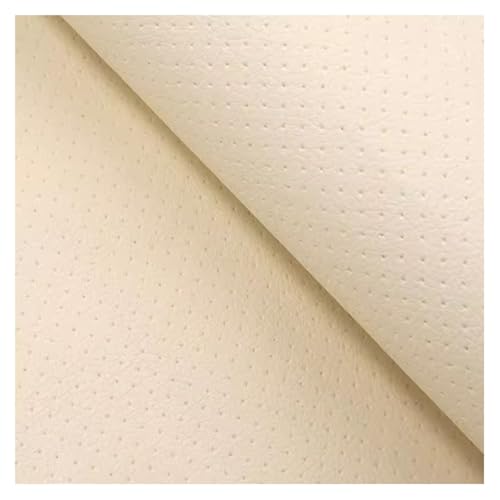 Kunstleder Selbstklebend Perforiertes Vinyl-Leder-Reparaturpflaster, Selbstklebendes Kunstleder-Reparaturset Für Den Autoinnenraum, Klebepflaster Aus Leder Für Möbel, Sofas, Autositze, Stühle(Beige wh von JCWGLY