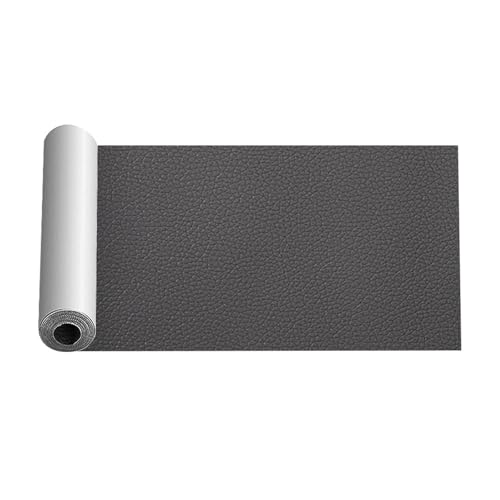 Kunstleder Selbstklebend Selbstklebender Kunstleder Zur Reparatur, Vinyl-Leder-Reparaturset, Polster-Kunstleder-Reparaturband Für Sofas Möbel Autositze Stühle(Dark gray) von JCWGLY