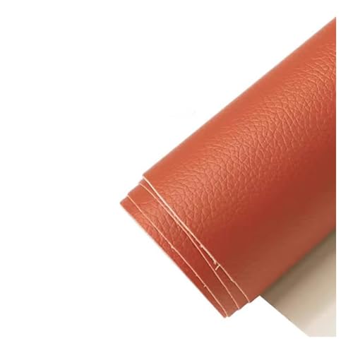 Kunstleder Selbstklebend Selbstklebender Leder-Reparaturflicken Für Möbel, Kunstleder-Flicken-Set, Selbstklebender Lederflicken Für Sofa, Stühle Und Gepäck(Orange) von JCWGLY