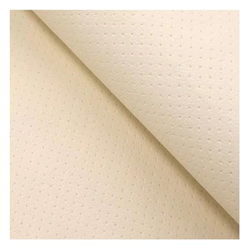 Kunstleder Selbstklebend Selbstklebender Reparaturflicken Für Perforiertes Leder, Reparaturset Für Leder Mit Litschi-Struktur Für Sofa, Autositz Und Bürostuhl(Beige,19.69x47.25in) von JCWGLY