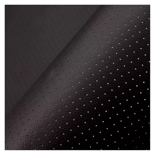 Kunstleder Selbstklebend Selbstklebender Reparaturflicken Für Perforiertes Leder, Reparaturset Für Leder Mit Litschi-Struktur Für Sofa, Autositz Und Bürostuhl(Black,19.69x47.25in) von JCWGLY