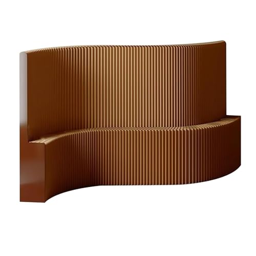 Raumteiler Paravent Moderner Raumteiler Aus Braunem Papier, Faltbare, Tragbare, Flexible Trennwand Zur Raumtrennung Im Home-Office, Mit Regalen(2x2.4m) von JCWGLY