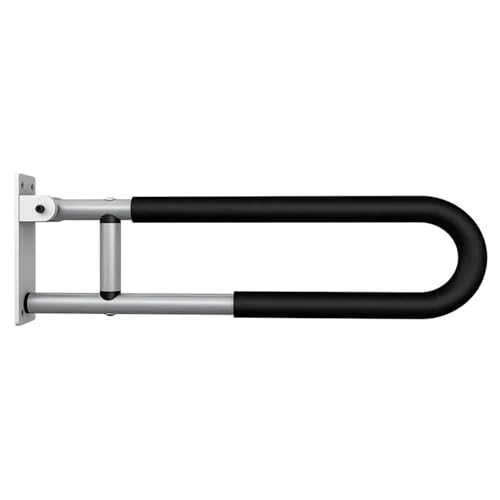 Faltbarer Badezimmer-WC-Handlauf, Aluminiumlegierung, Badezimmer-Handlauf, faltbar, rutschfeste Sicherheitsstäbe, einfache Installation für Behindertenzugang, Sicherheitsschiene (1215B mit Schaumstoff Faltbarer Badezimmer-WC-Handlauf, Aluminiumlegierung, Badezimmer-Handlauf, faltbar, rutschfeste Sicherheitsstäbe, einfache Installation für Behindertenzugang, Sicherheitsschiene (1215B mit Schaumstoff von JCXIOC