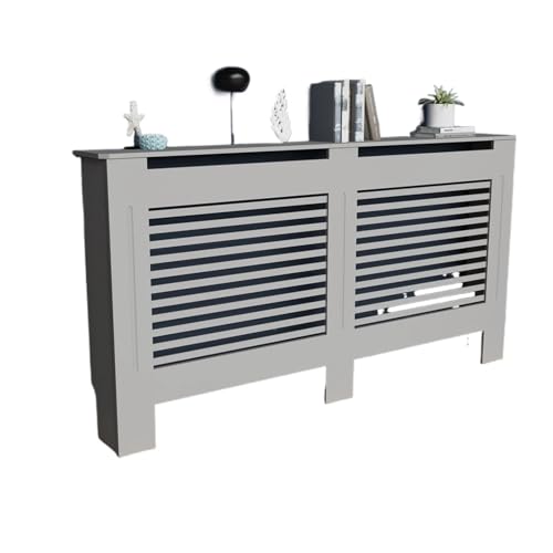 Heizkörperverkleidung Holzschrank mit Beinen, Heizkörperregal, Kaminregale oben for verbesserte Aufbewahrung und Sicherheit zu Hause(L) von JCXIOC