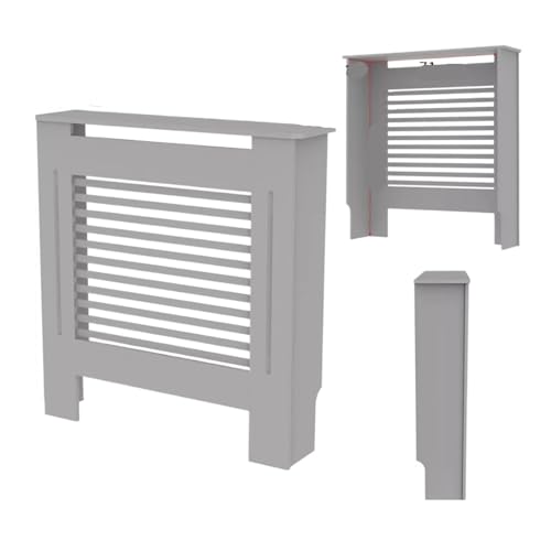 Heizkörperverkleidung Horizontaler MDF-Lamellenschrank mit Regal for Heizgeräte oder Kamine, passt in begrenzte Räume(S) von JCXIOC