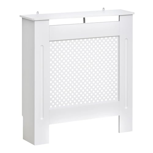 Heizkörperverkleidung Kompakter Wärmeschrank mit modernem Lamellendesign for kleine Räume, passend for Heizgeräte und Kamine von JCXIOC