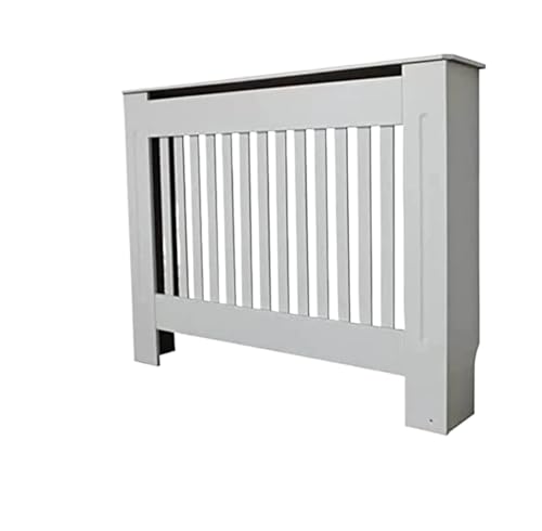 Heizkörperverkleidung Lamellenheizkörper Modern Holz Heizkörperverkleidung Weiß Moderne MDF Wandheizung For Wohnzimmer Schlafzimmer Küche(M) von JCXIOC