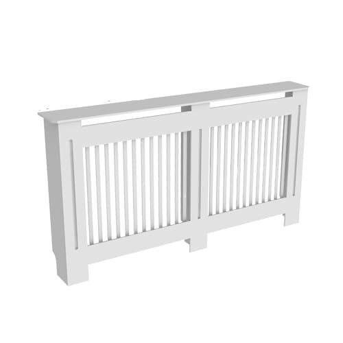 Heizkörperverkleidung Modernes MDF-Wandschrank-Lamellengitter-Design, passend for Heizgeräte und Heizkörper, stilvolle Sicherheitslösung for Zuhause(L) von JCXIOC