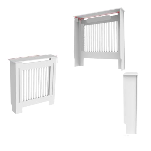 Heizkörperverkleidung S/M/L/XL Weiße Heizkörperabdeckung Wandschrank MDF Modernes Holz Schrank Grillabdeckung Heizkörper Staubschutz Heizungsabdeckungen(S) von JCXIOC