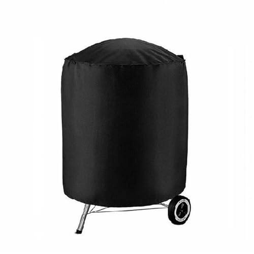 JCXIOC Grillabdeckung 210D BBQ Abdeckung Schwarz Garten Terrasse Grill Abdeckung Heavy Duty Outdoor Protector Runde Raucher von JCXIOC