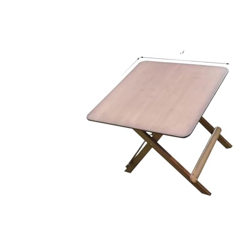 JCXIOC Klapphocker aus Holz Faltbare Camping-Strandstühle for Gartenmöbel, tragbare Gartenstühle for den Außenbereich, Freizeitstuhl aus Bambus(50cm Table) von JCXIOC