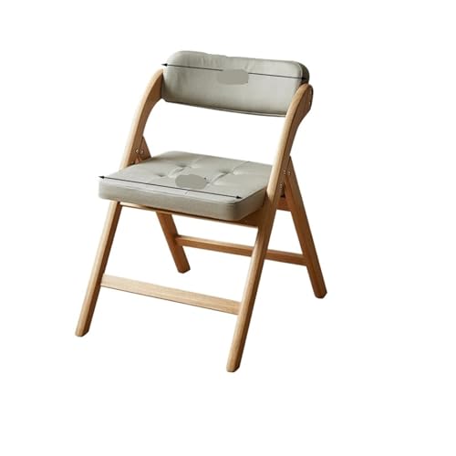 JCXIOC Klapphocker aus Holz Massivholz Haushalt Klapp Esszimmerstuhl Mit Rückenlehne Retro Stil Freizeit Balkon Schlafzimmer Wohnzimmer Rückenlehne Stuhl Muebles(Color2) von JCXIOC