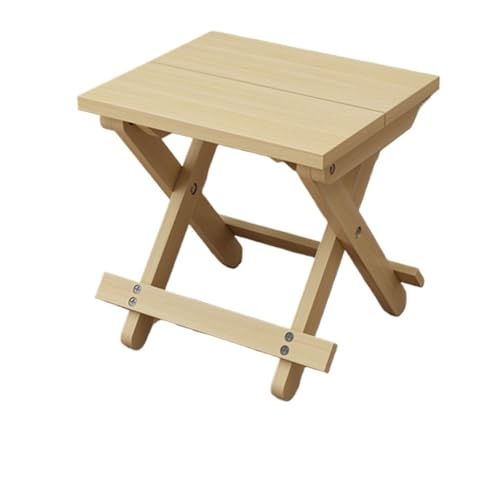 JCXIOC Klapphocker aus Holz Tragbarer klappbarer Holzhocker Outdoor-Skizzierstuhl Heimgebrauch Oe Wickelhocker Freizeitmöbel(Color 8) von JCXIOC