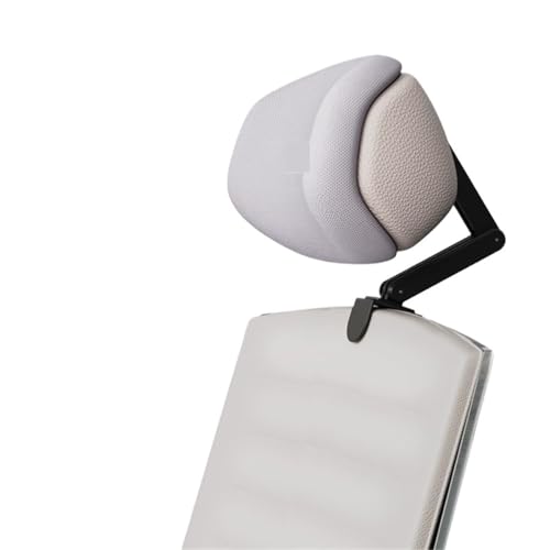 JCXIOC Kopfstütze für Bürostuhl Stuhl-Nackenkissen, ergonomisches Stuhl-Kopfstützenkissen, Stuhl, universell, atmungsaktiv, langlebig, for Computer, Bürostuhl, Zubehör(Beige) von JCXIOC