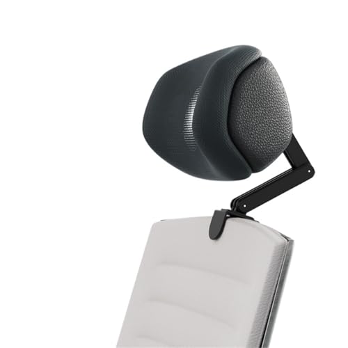 JCXIOC Kopfstütze für Bürostuhl Stuhl-Nackenkissen, ergonomisches Stuhl-Kopfstützenkissen, Stuhl, universell, atmungsaktiv, langlebig, for Computer, Bürostuhl, Zubehör(Style-Black) von JCXIOC