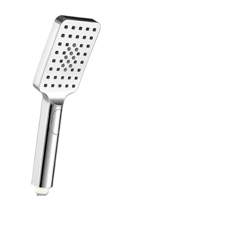 JCXIOC Regenduschkopf Schwarzer Goldener Duschkopf Regendusche Wasserhahnkopf Großer Durchfluss Regendusche Kopf ABS Handbrause Wasserhahn Zubehör(Chrome Handshower) von JCXIOC