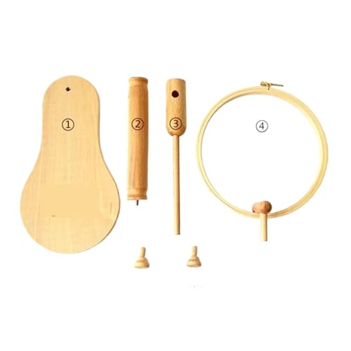 JCXIOC Stickrahmen-Ständer für Kreuzstich 360 Grad Rotation Einstellbare Holz Stickerei Hoop Desktop Stehen Kreuz Stich Rack Rahmen Ringe(B-with 20cm Hoop) von JCXIOC