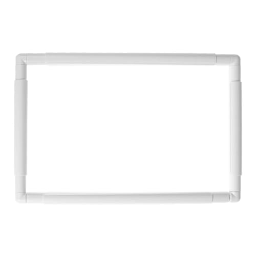 JCXIOC Stickrahmen-Ständer für Kreuzstich Quadratischer Stickrahmen, rechteckiger Kreuzstichrahmen aus Kunststoff, weiße for Kreuzstich(29x39cm) von JCXIOC