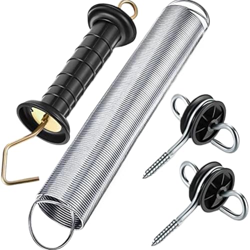 JCXIOC Weidezaun-Türgriff 4-teiliges Elektrozaun-Torgriff-Kit Elektrozaun-Tor-Kit Ankerfeder-Torgriff-Kit von JCXIOC