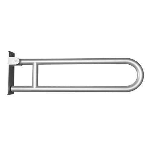 Klappbarer Toiletten-Handgriff Badezimmer-Handlauf aus Aluminiumlegierung, faltbar, rutschfeste Sicherheitsstangen, einfache Installation for behindertengerechten Zugang, Sicherheitsgeländer(1215A) von JCXIOC