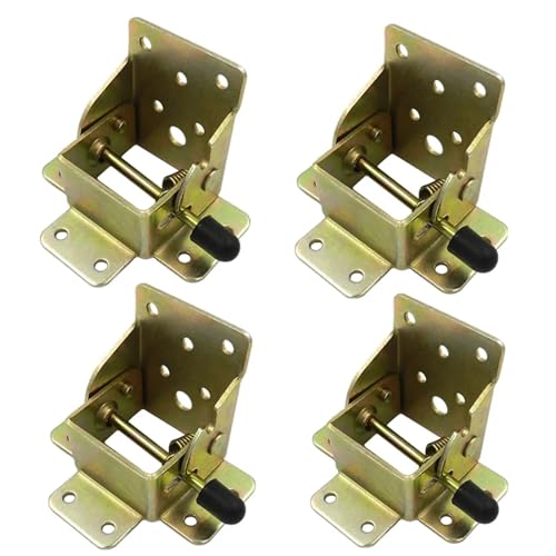Klappscharnier mit Verriegelung 1/2/4 stücke Eisen Verriegelung Klapptisch Stuhl Bein Halterung Scharnier Self-Lock Faltbare Scharniere Möbel(4pcs) von JCXIOC
