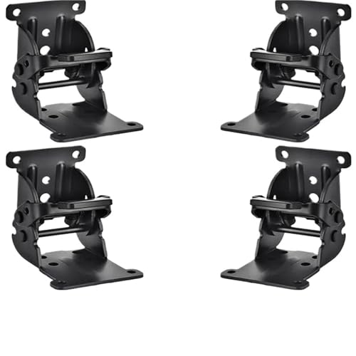 Klappscharnier mit Verriegelung 2 Stück/4 Stück 90 Grad rechtwinklig verdickter selbstsichernder faltbarer Scharniertischhocker Couchtischmöbel(6pcs with Screws) von JCXIOC