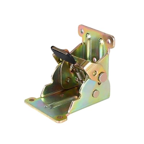 Klappscharnier mit Verriegelung 90-Grad-Beschläge, Stuhlverlängerung, Möbelhalterungen, selbstsicherndes Klappscharnier, faltbarer Stützrahmen, Tischbein(Gold) von JCXIOC