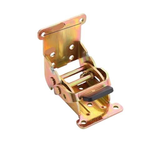 Klappscharnier mit Verriegelung Selbstsicherndes Klappscharnier, Tischbeine for Schreibtische, Teetischmöbel, rechtwinkliger Anschluss, 180 Grad, 90, selbstsicherndes Scharnier(Gold) von JCXIOC