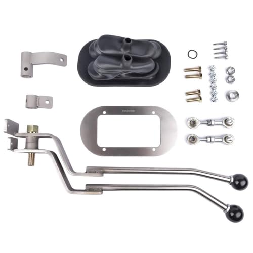 JCdvfMqhn Twin Stick Transfer Case Shifter AP02 kompatibel mit 8 Bolt NP205 -Modellen enthält Shift Boot NP205GM8 von JCdvfMqhn