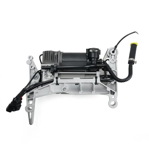 Luftaufhängungskompressor mit Träger und Relais kompatibel mit 7L0616007A 7L0698007B 7L0616007C 7L0698007D Modell AP01(Silber) von JCdvfMqhn