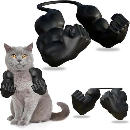 JClorix 3D‑Gedruckte Katzenmuskelarme – Cat Muscle Arms Kostüm, Interaktives Halloween‑ & Cosplay Katzenkostüm‑Set, lustiges Foto‑Prop & Partyzubehör von JClorix