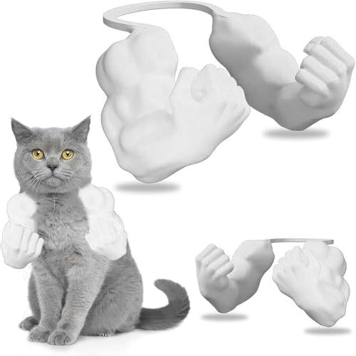JClorix 3D‑Gedruckte Katzenmuskelarme – Cat Muscle Arms Kostüm, Interaktives Halloween‑ & Cosplay Katzenkostüm‑Set, lustiges Foto‑Prop & Partyzubehör von JClorix