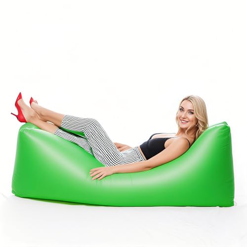 JClorix Aufblasbare Couch Air Lounger – Tragbares Luftsofa & Luftsessel, Wasserdichtes Camping Sofa Aufblasbar für Strand, Festival, Garten & Outdoor Relaxation von JClorix