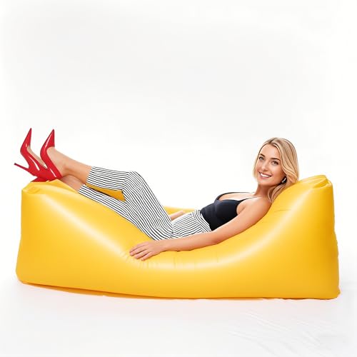 JClorix Aufblasbare Couch Air Lounger – Tragbares Luftsofa & Luftsessel, Wasserdichtes Camping Sofa Aufblasbar für Strand, Festival, Garten & Outdoor Relaxation von JClorix