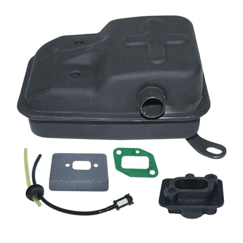 Ableitungsschuffler-Ansaugkrümmerdichtung und Kraftstoffleitung Jakometerkit passt 40-5 430 kompatibel mit Rasenmähermotoren von JCxYGAP