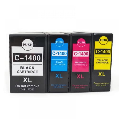 JCxYGAP Kompatibel mit 4Color PGI1400 PGI-1400XL Tintenpatralge Maxify MB2040 MB2340 MB2140 MB2740 Drucker PGI-1400 1400(1 Set) von JCxYGAP