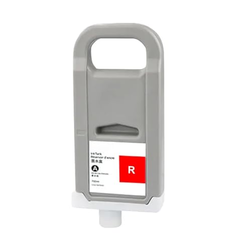 JCxYGAP Kompatibel mit 700 ml Tintenpatrone IPF 8400 IPF 9400 IPF 8410 IPF 9410 IPF 8410S IPF 9410S mit Pigmenttinte(PFI-706 Red) von JCxYGAP