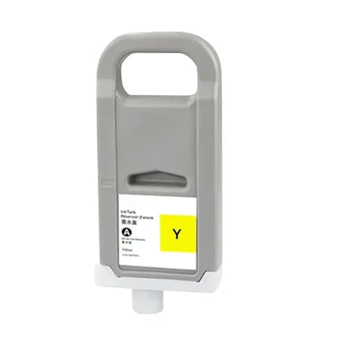 JCxYGAP Kompatibel mit 700 ml Tintenpatrone IPF 8400 IPF 9400 IPF 8410 IPF 9410 IPF 8410S IPF 9410S mit Pigmenttinte(PFI-706 Y) von JCxYGAP