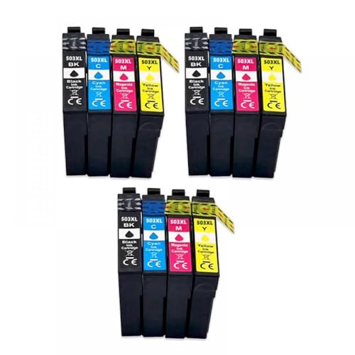 JCxYGAP Kompatibel mit Inkjet Ink Patrone T503 503xl XP-5200 XP-5205 WF-2960DWF WF-2965DWF Drucker(3set) von JCxYGAP