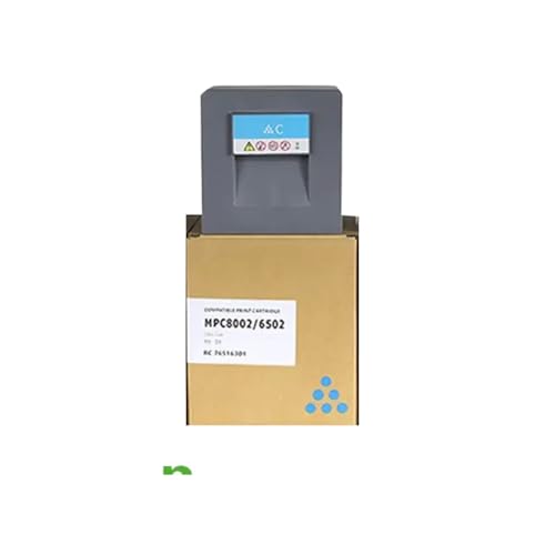 JCxYGAP Kompatibel mit Tonerpatronen -MP C6502 MP C8002 1PC MPC8002 MPC6502 Tonerpulver C5100S C5110SP BK700G CMY600G(C) von JCxYGAP