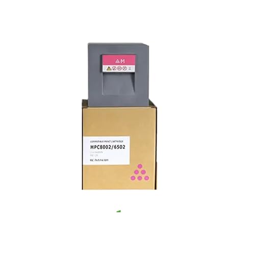 JCxYGAP Kompatibel mit Tonerpatronen -MP C6502 MP C8002 1PC MPC8002 MPC6502 Tonerpulver C5100S C5110SP BK700G CMY600G(M) von JCxYGAP