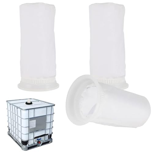 JDCMEI 3 Stück IBC Filter Deckelfilter, IBC Deckel Nylonfilter, Tank Zubehör Deckelfilter, Regenwasserfilter IBC, Abwaschbar IBC Tank Filter für Filterset Regenwassertank IBC Regentonnen von JDCMEI