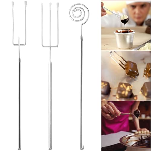 JDCMEI 3 Stück Pralinengabel, Schokolade Pralinengabel, Edelstahl Schokolade Pralinen Besteck, DIY Pralinen Besteck, Pralinengabel Set für Handgefertigte Pralinen Süßigkeiten Pralinen Trüffel JDCMEI 3 Stück Pralinengabel, Schokolade Pralinengabel, Edelstahl Schokolade Pralinen Besteck, DIY Pralinen Besteck, Pralinengabel Set für Handgefertigte Pralinen Süßigkeiten Pralinen Trüffel von JDCMEI