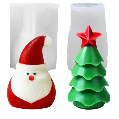 3D-silikonformen gießformen weihnachten,2 Stück kerzen selber machen weihnachten tannenbaum silikonform-Kerzenform Silikon Kerzen Selber Machen Kerzen Formen DIY kerzen silikonform tannenbaum 3D-silikonformen gießformen weihnachten,2 Stück kerzen selber machen weihnachten tannenbaum silikonform-Kerzenform Silikon Kerzen Selber Machen Kerzen Formen DIY kerzen silikonform tannenbaum von JDH Silicone