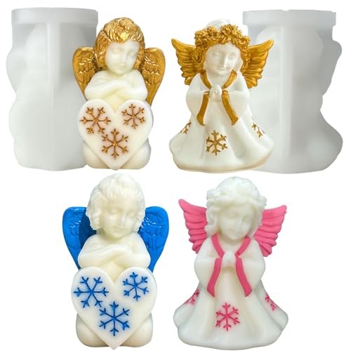 Kerzen Silikonform Engel 3D Silikon Kerzenform Engel Kerzenform Kit Silikonformen für kerzen DIY Engel Form Seife Form zum Gießen als Heimdekorationen,Bastel Ornamente Kerzen Silikonform Engel 3D Silikon Kerzenform Engel Kerzenform Kit Silikonformen für kerzen DIY Engel Form Seife Form zum Gießen als Heimdekorationen,Bastel Ornamente von JDH Silicone