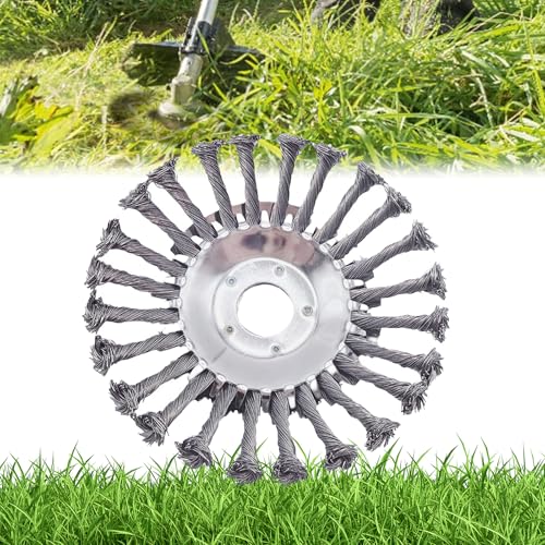 JDHTMTCBGX Draht-Unkraut-Trimmerkopf, universeller Stahldraht-Trimmerkopf, verdrehter Stahldraht, langlebiger Stahldraht-Trimmerkopf zum Entfernen von Rasen, Terrassen usw. (200 mm - 25,4 mm - 5,5 mm) von JDHTMTCBGX