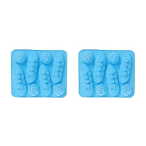 JDIEOQA Silikon-Eiswürfelformen, Boot-Form, Titanic-Form, für Party-Getränke, 2 Stück von JDIEOQA