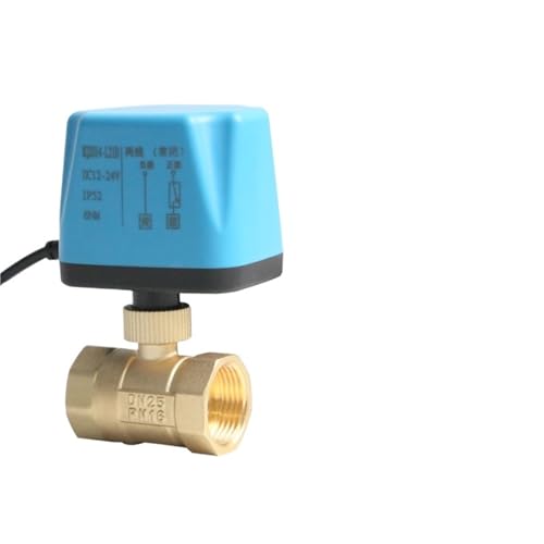 1/2 3/4 1 2 Zoll normalerweise geschlossener motorisierter Kugelhahn, 2-Draht-Messing-Elektrokugelhahn, 1 Stück(3/4",220VAC_NORMALLY CLOSED) von JDILFUNU